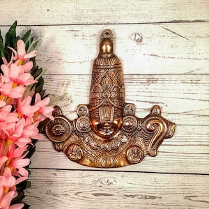 Tirupati Balaji Wall Hanging. Shree Venkateswara Figurine, Srinivasa Wall Statue - for Home, Office, Temple Decor & Gifting - 9 Inches