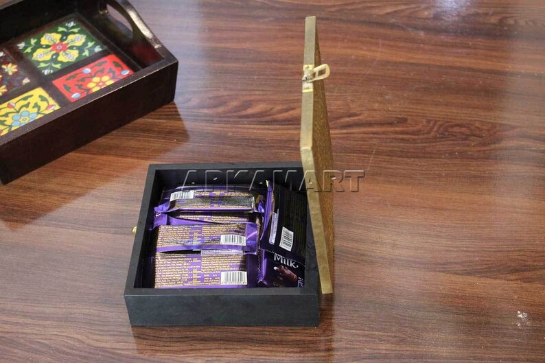 Traditional Wooden Box 6 Inches for Storing Jewellery