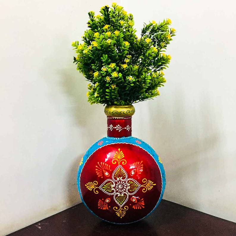 Decorative Traditional Flower Pot 12 Inches for TAble Decor