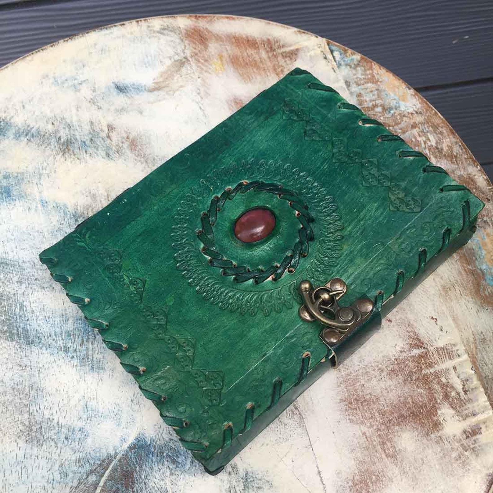 Embossed Leather Diary 7 Inch/ Personal Journal/ Notebook Etsy UK