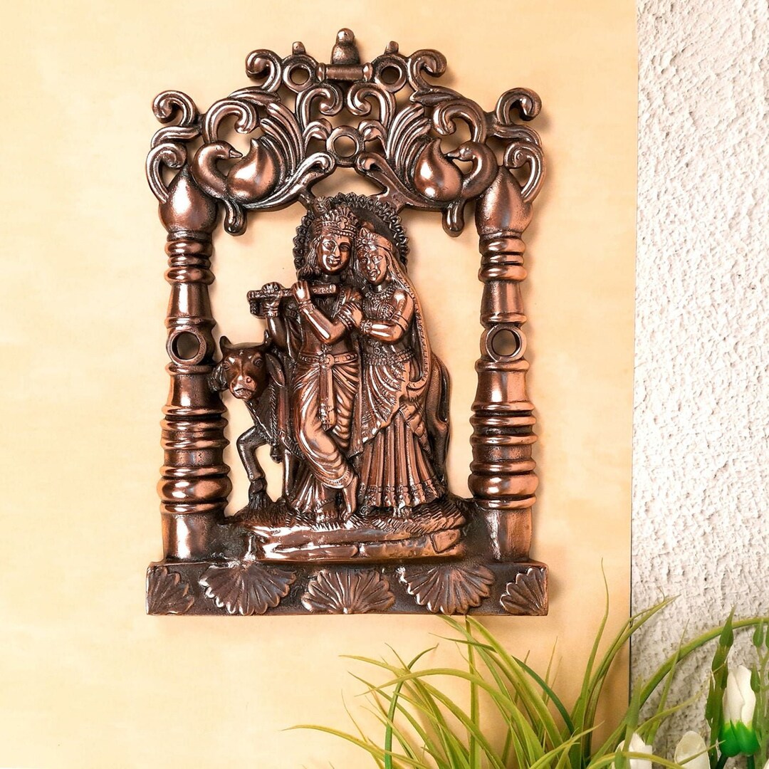 Radha Krishna Wall Hanging Idol for Gift, Home, Living Room, Office ...