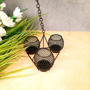 Candle TeaLight Holders Wall Hanging | Wall Mount Tea Light Stand - For Home, Table, Living Room, Dining room Decor, Diwali - 12 Inch