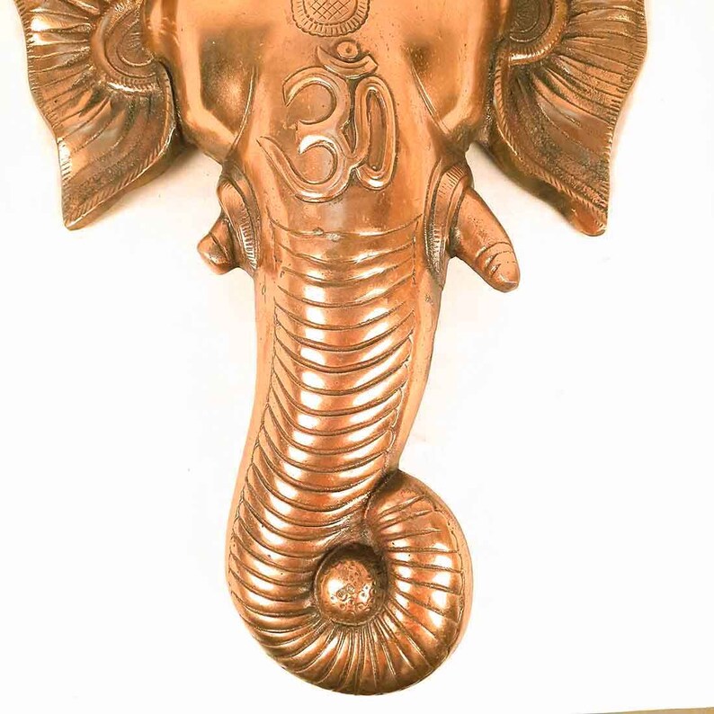 Ganesh Idol Wall Hanging Lord Ganesha Face Wall Statue Decor Etsy