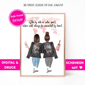 Best Friend Gift | Personalized Best Friends Gift | Friend Birthday Gift | Best Friend Picture | Bestie Gift | Best Friends Print | Sisters