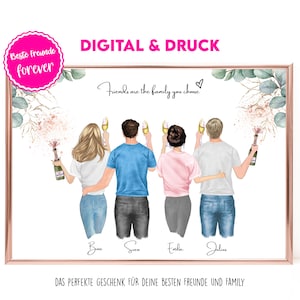 Personalized Gift for Friends | Birthday Gift for Friends | Friends Picture | Family Picture | Friendship Gift for Women and Men