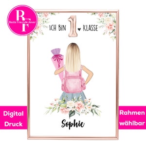 Chica de regalo de inscripción escolar | Escolar 2024 | Regalo de inscripción escolar personalizado | Regalo regreso a clases | Idea de regalo para la imagen de inscripción escolar.