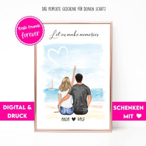 Gift Man | Pair Of Images Personalized | Gift Girlfriend | Gifts for men |  Gift Poster |  Couple Picture | Friend Love