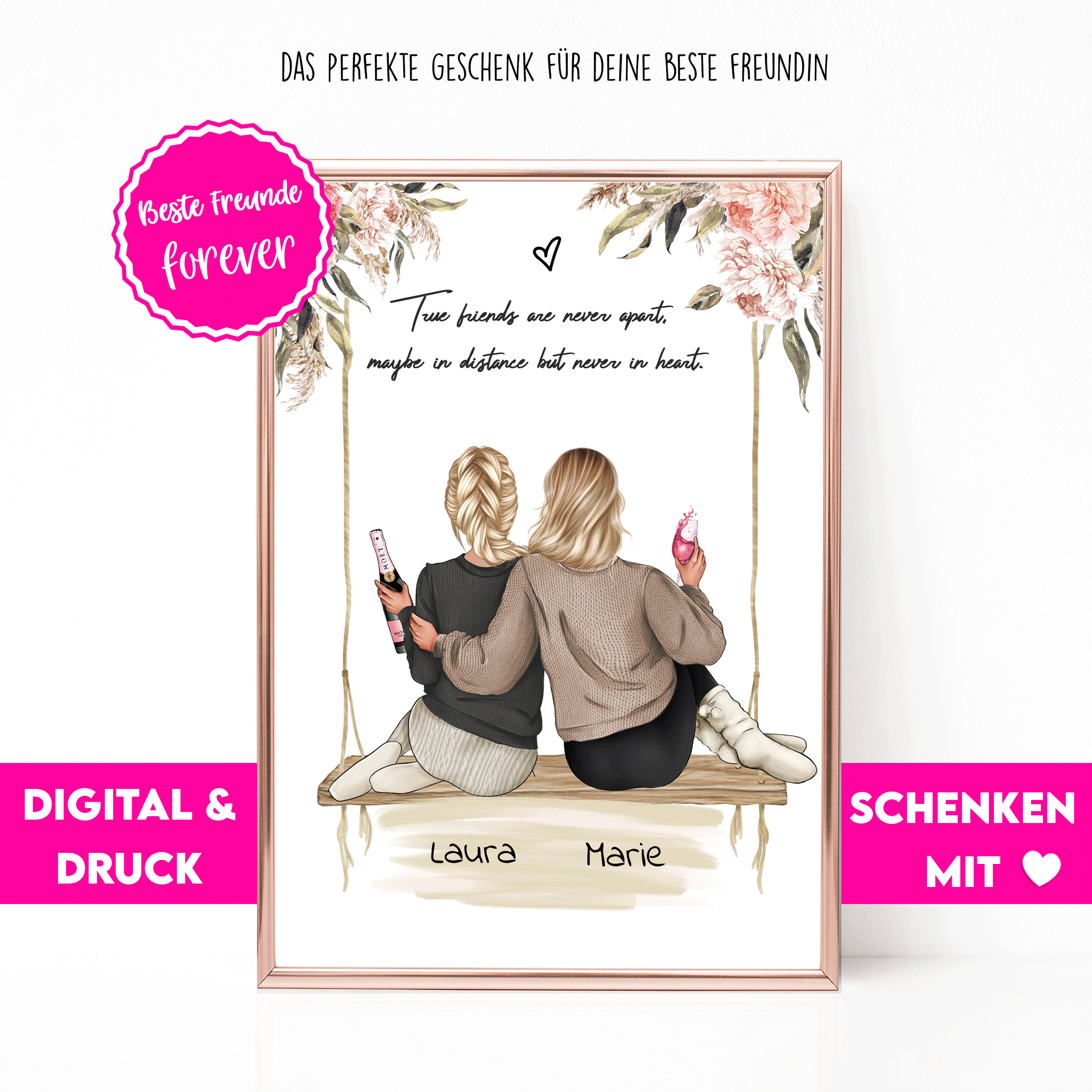 Schne Personalisierte Geschenk Beste Freundin Fotos