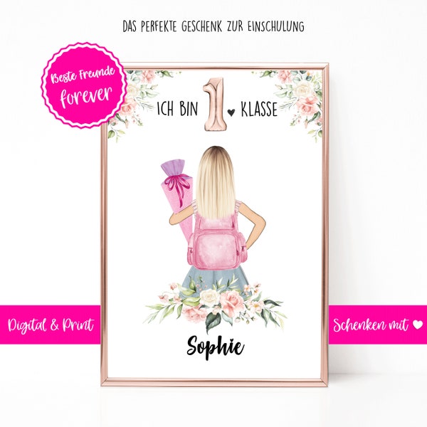 School Enrollment Gift Girls | Schoolchild 2022 | Enrollment gift Personalized | Back-to-school gift | Gift idea Enrolment Image