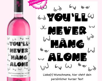 Best friend gift | Best friend label | Funny gift for women | Personalized wine label for birthdays | Girls' night out souvenir