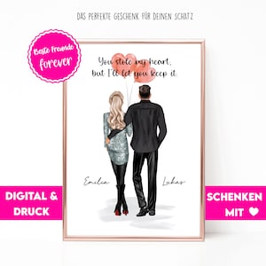 Pair Of Images Personalized | Gift Couples | Gifts for men | Gifts for women | Posters Personalized | Dear Gift Man