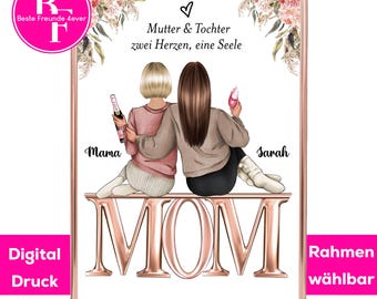 Immagine regalo madre-figlia | Regalo per la festa della mamma | Migliore mamma | Compleanno della mamma | regalo di Natale per la mamma