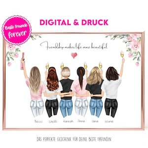 Best Friend Gift | Personalized Best Friends Gift | Friend Birthday Gift | Best Friend Picture | Bestie Gift | Best Friends Print | Sisters