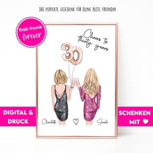 Best Friend Gift | Personalized Best Friends Gift | Friend Birthday Gift | Best Friend Picture | Bestie Gift | Best Friends Print | Sisters