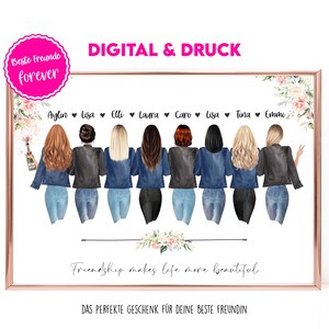 Best Friend Gift | Personalized Best Friends Gift | Friend Birthday Gift | Best Friend Picture | Bestie Gift | Best Friends Print | Sisters