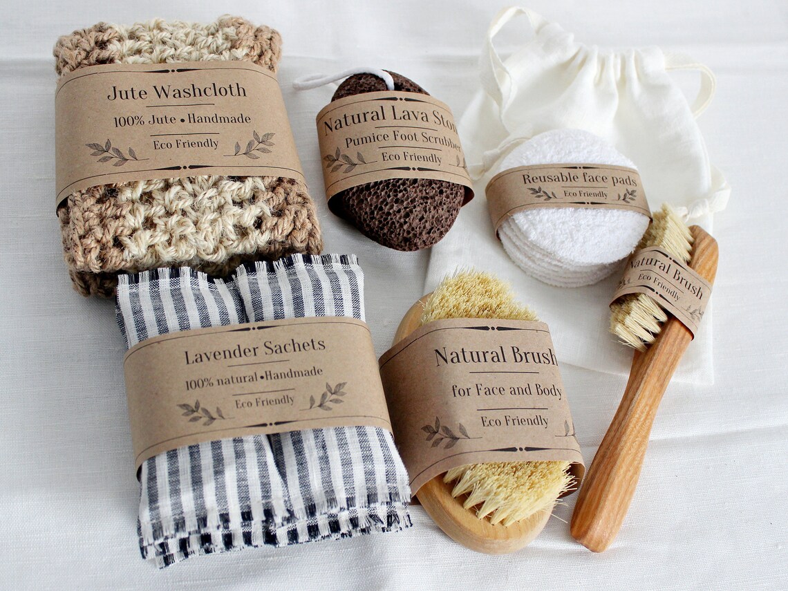 Eco friendly Gift Set Bath & Beauty ReUsable Vegan Friendly Etsy