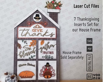 Vintage Danksagung Geben Danke Austauschbare Laserschnittdateien in SVG und PDF. Give Danke fügt Laserdateien, Thanksgiving Tiered Tablett