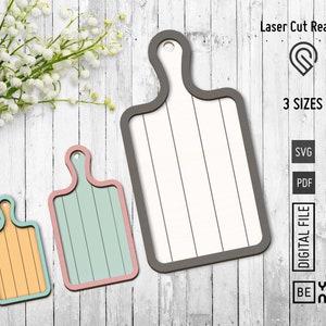2-lagiges Schneidebrett Shiplap SVG, horizontal und vertikal erzieltes Shiplap svg, Laser bereit, kommt in 3 verschiedenen Größen. Glühschmiede SVG