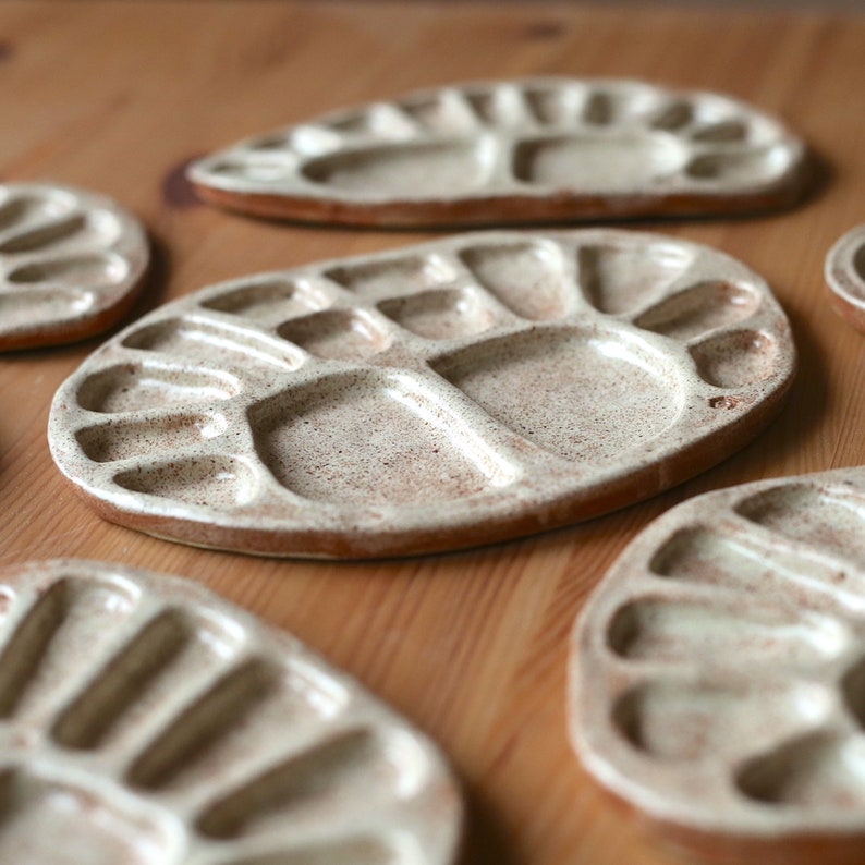 Ceramic Paint Palette Ceramic Artists Palette Artist Etsy Canada