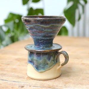 Handmade Ceramic V60 Coffee Dripper | Coffee Pourover | Pour Over Coffee Maker
