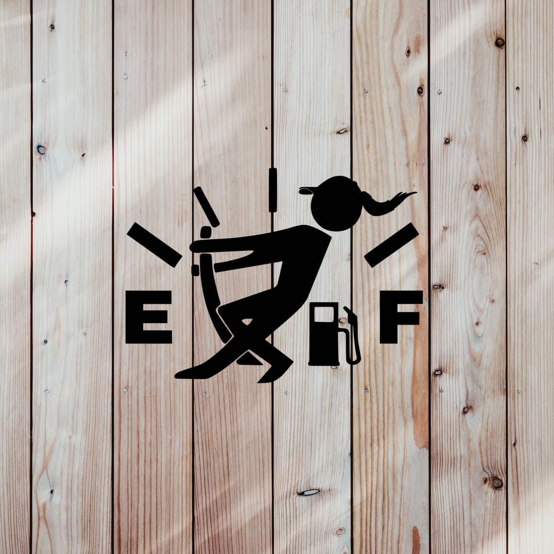 Empty Gas Tank Decal Empty Gas Decal Funny Truck Problem Etsy