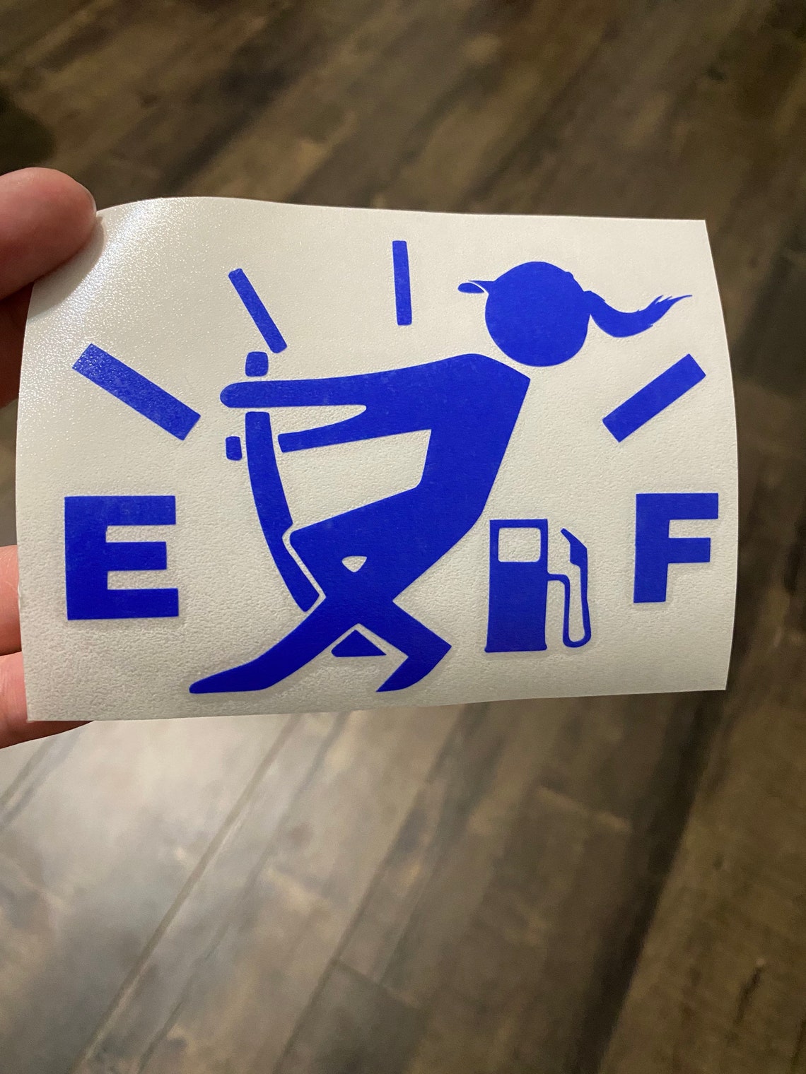 Empty Gas Tank Decal Empty Fuel Decal Funny Truck Problem Etsy