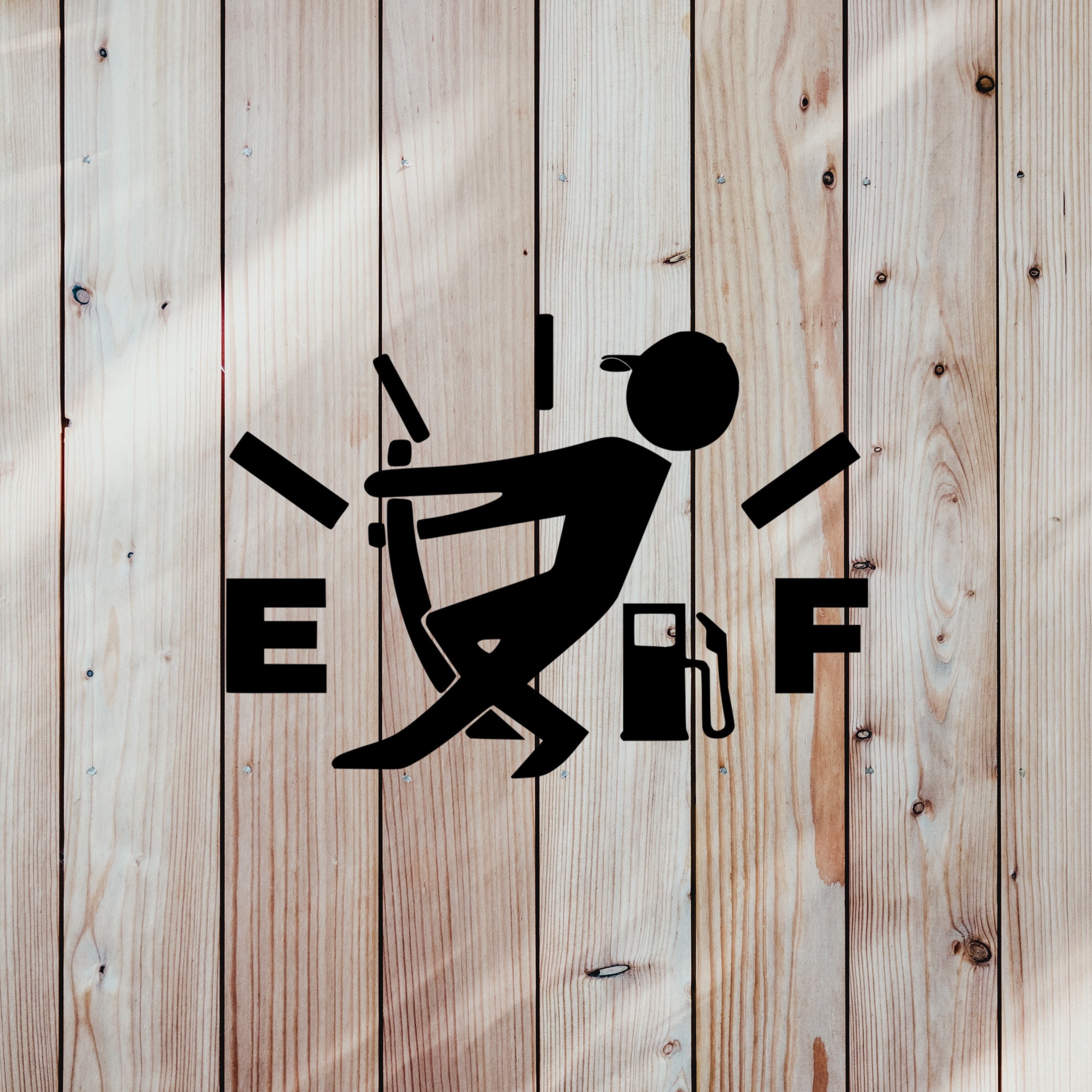 Empty Gas Tank Decal Empty Fuel Decal Funny Truck Problem Etsy