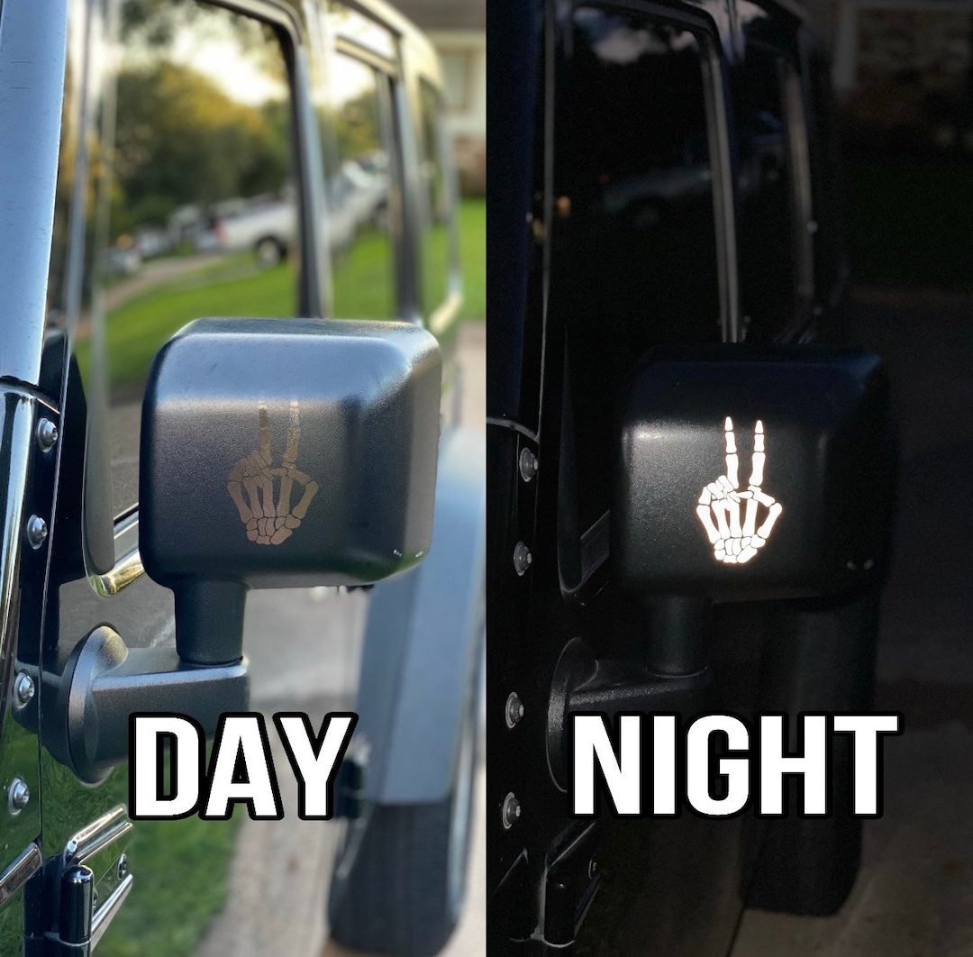 Reflective Vinyl Decal Wave Mirror Decal Side Mirror Decal Etsy