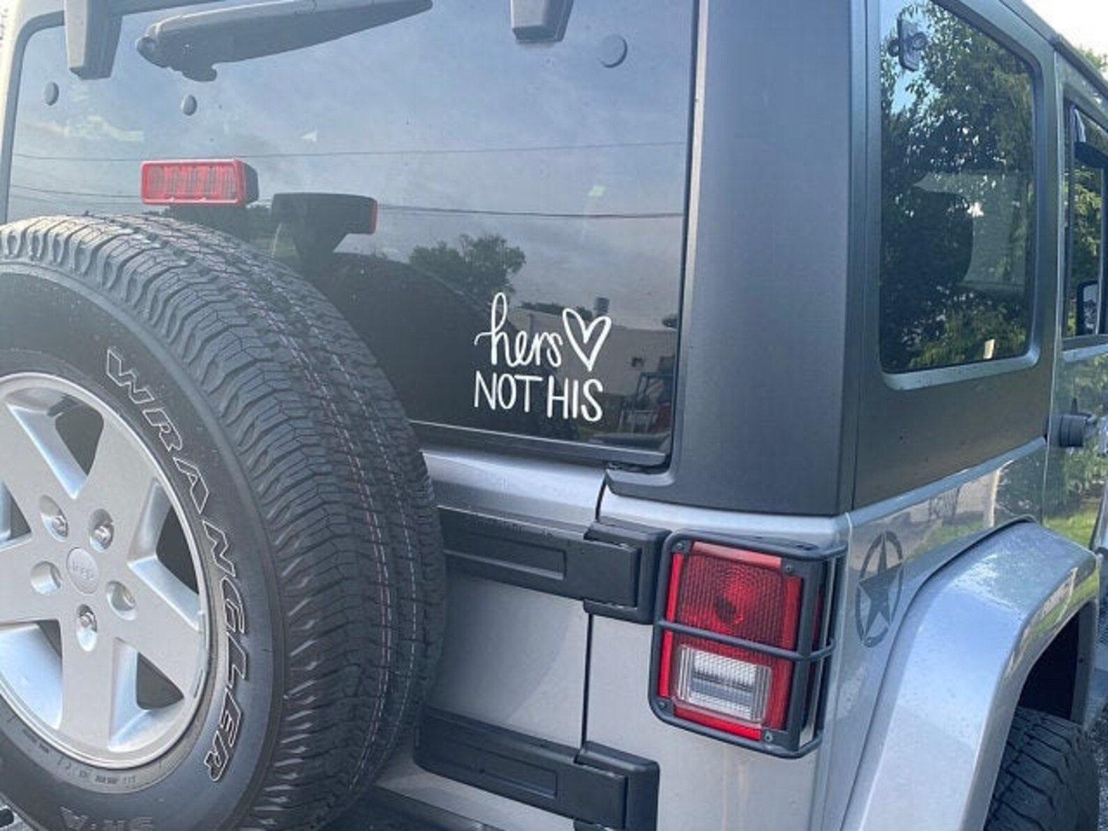 Hers Not His Sticker Decal 4x4 4WD Funny Ute #6582EN