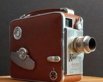 Vintage Keystone Bel Air 8mm Movie Camera - 1956 USA Made Works