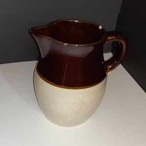 Vintage RRP Roseville, OH Steinzeug Krug 1882-1954 Amerikanische Kunstkeramik Geschenk Land Retro Crock Krug Dekor Kleine Keramik Bauernhaus