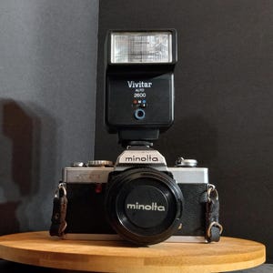 Vintage Vivitar 2600 Auto Electronic Camera Flash 1980s IOB Tested Working Hot Shoe Mount