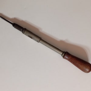 Vintage North Bros. Yankee 130A Spiral Ratchet Screwdriver 1920s Gift/Wood Handle/USA/Primitive/Tool/Collectible/Industrial/Push Drill/Drill