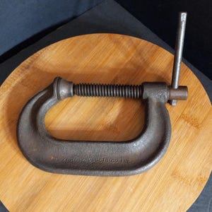 Vintage Kern 4 Inch C-Clamp: USA Made Cast Iron Metalworking Tool
