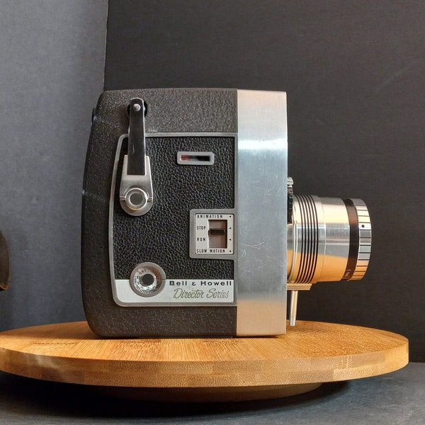 Vintage Bell & Howell Model 414 Director Series Zoomatic 8mm Movie Camera 1960s Double 8mm