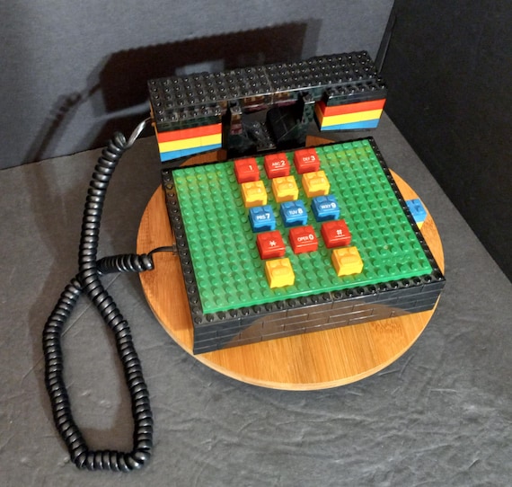 Vintage Tyco Lego Telephone 1988 Colorful Super Blocks Lego Land 