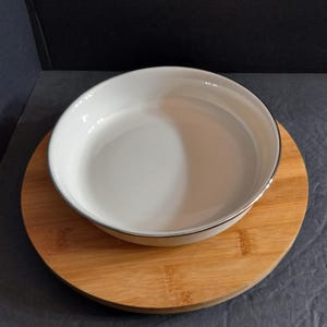 Vintage Lenox Salad/Dessert Bowl 1953-1988 Special Collection Bone China Discontinued Pattern USA Platinum Trim Ivory China Rare Gift Decor