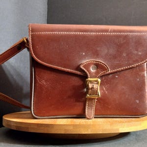 Vintage Perrin No. 700 Leather Camera Case 1950s-60s Camera Bag W/Adjustable Shoulder Strap Inside Pocket Genuine Cowhide