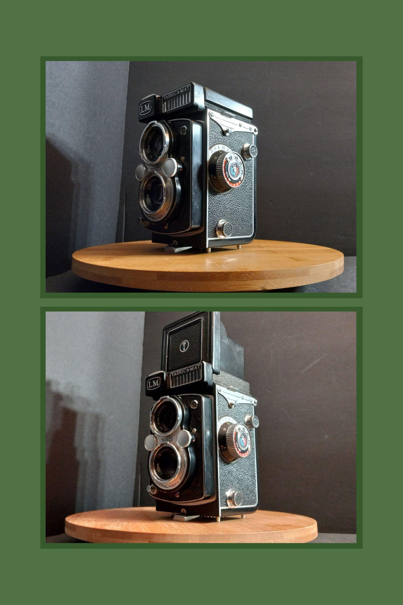 Vintage Yashica-mat LM TLR Film Camera: 80mm Yashinon Lens, Copal
