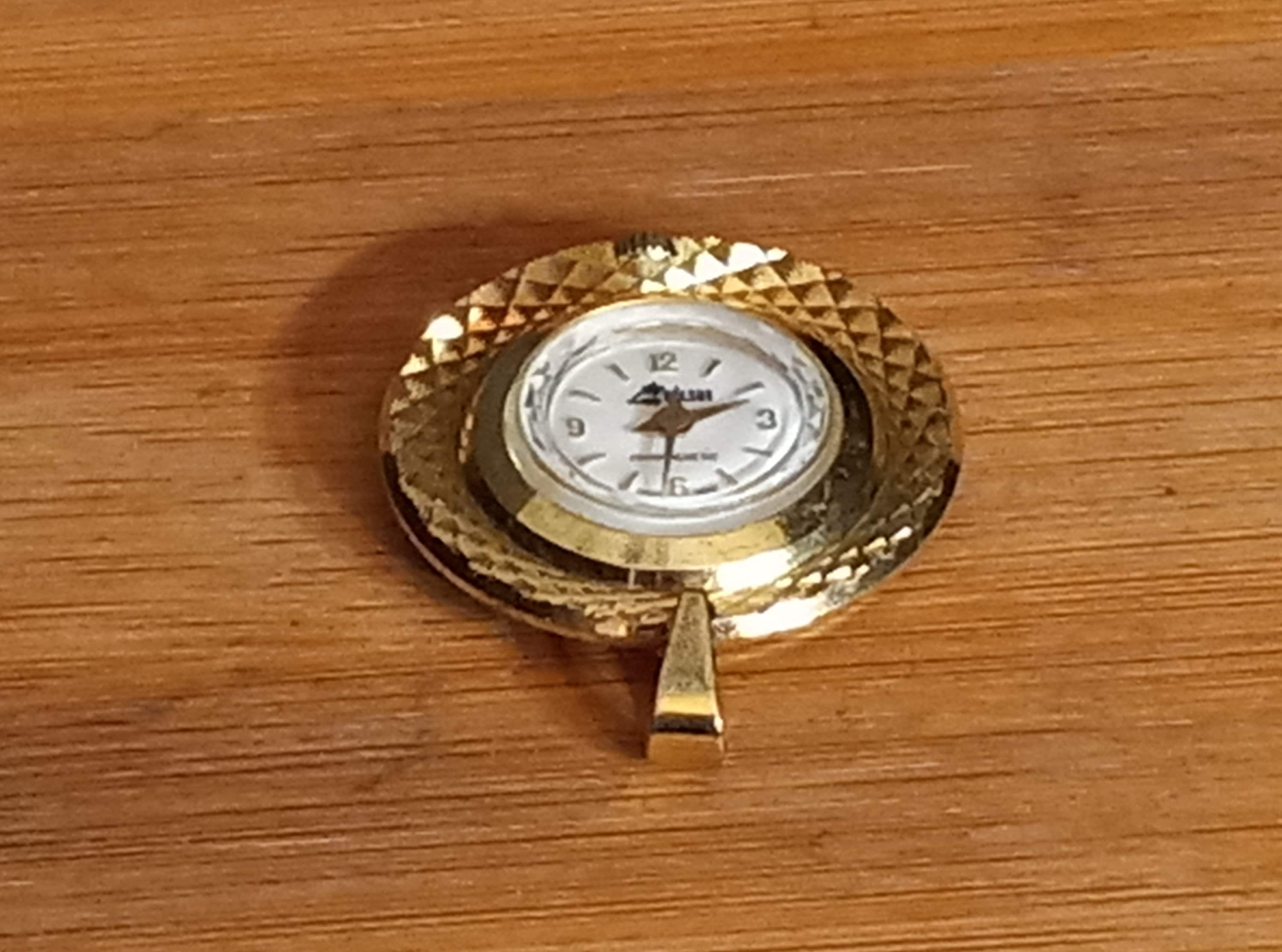 Vintage Lady Nelson Pendant Watch: 1960s Swiss Made Gold  display picture 2