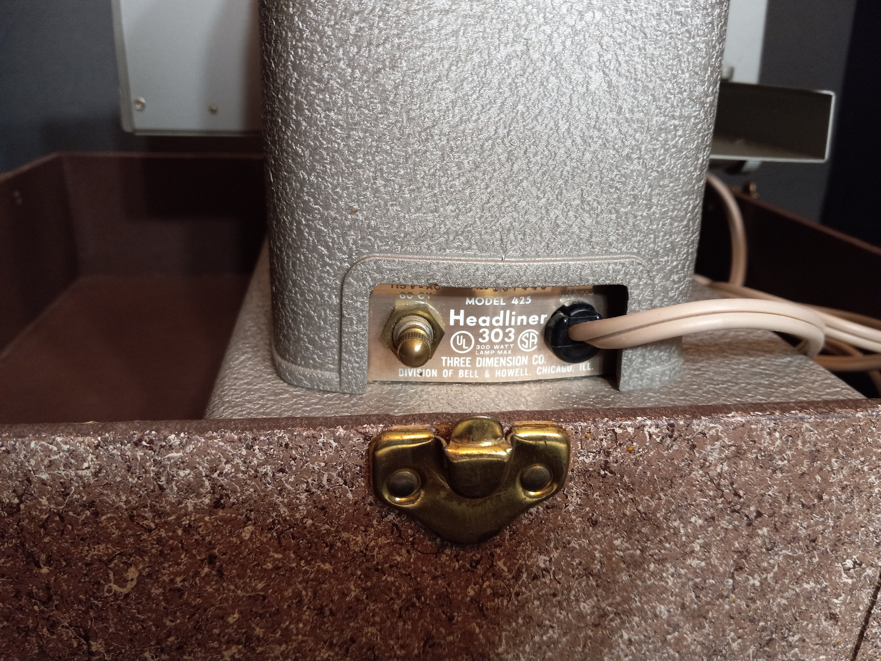 Vintage Bell & Howell TDC Headliner 303 Slide Projector 1950s Working