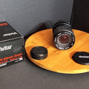 Vintage Vivitar 28-80mm 1:3.5-5.6 Lens Japan 1993 Macro Focusing Zoom 58mm Camera Lens For Minolta MD/MC Mount OIB Analog Gift Photography