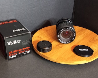 Vintage Vivitar 28-80mm Macro Zoom Lens: Minolta MD/MC Mount, 1993 (OIB)
