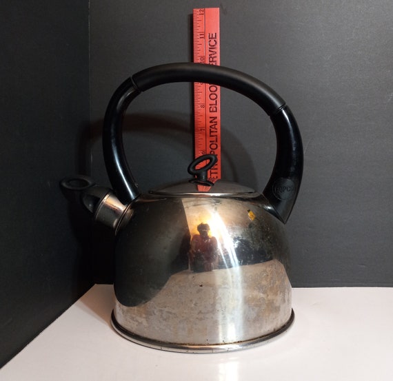 Vintage COPCO Stainless Steel 1.5 Qt. Whistling Tea Kettle 1990s Gift/teapot/gift  for Her/mothers Day/y2k/retro/mcm/kitchen Decor/tea Maker 