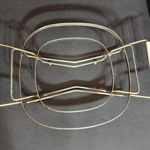 Vintage Corning Ware/Pyrex Metal Cradle 1957-59 Gift/Mid Century/Wire Skillet Cradle/Trivet/Casserole Dish/Dining/Serving/Country/Cottage
