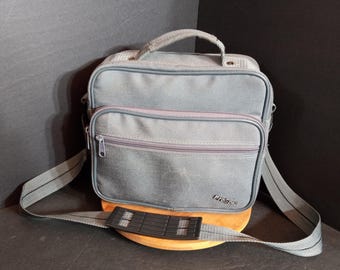 Vintage ProSpec-cameratas: grijze, nylon gevoerde schoudertas