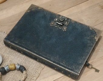 Черный пустой журнал из натуральной кожи, оригинальный ежедневник, личный кожаный ежедневник, старинный кожаный ежедневник