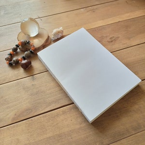 Weiße Papierblöcke für Scrapbooking nachfüllbarer Block aus Papier für Journale Buchherstellungsbedarf Journal Blankopapier liniert Seiten Block
