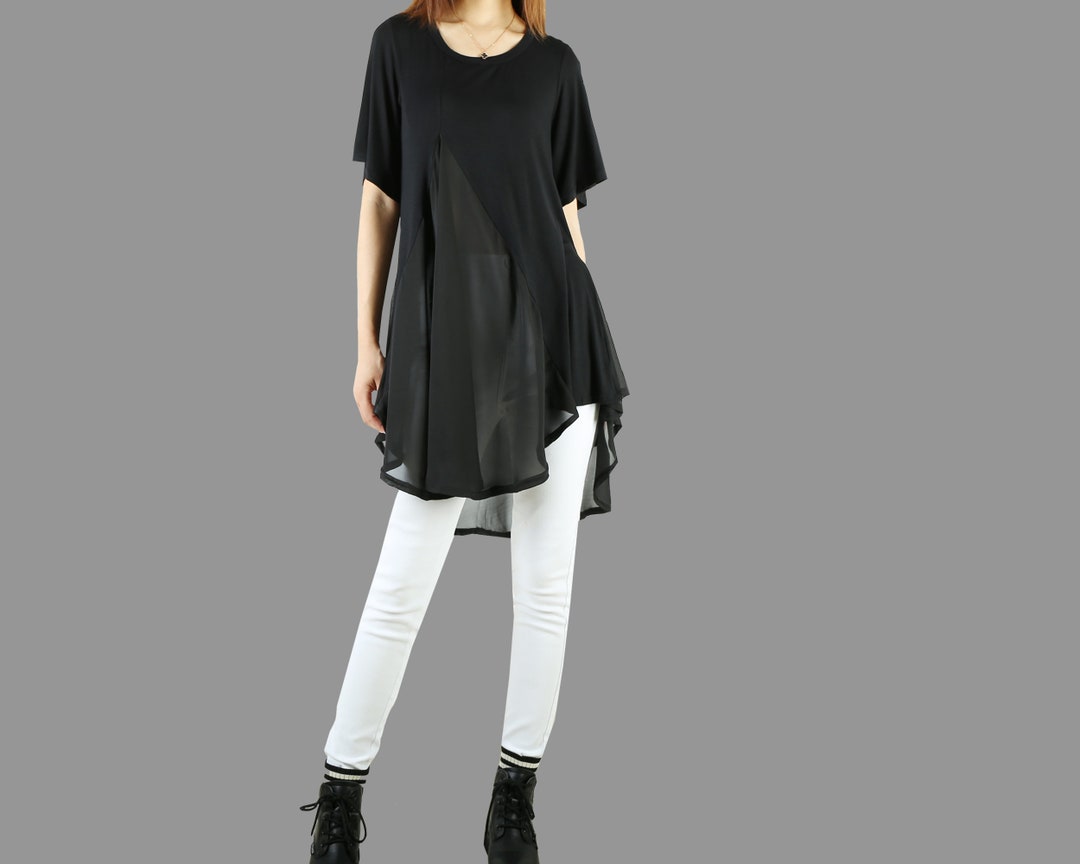 GLOSSY FLOW TEE WITH SKIRT
