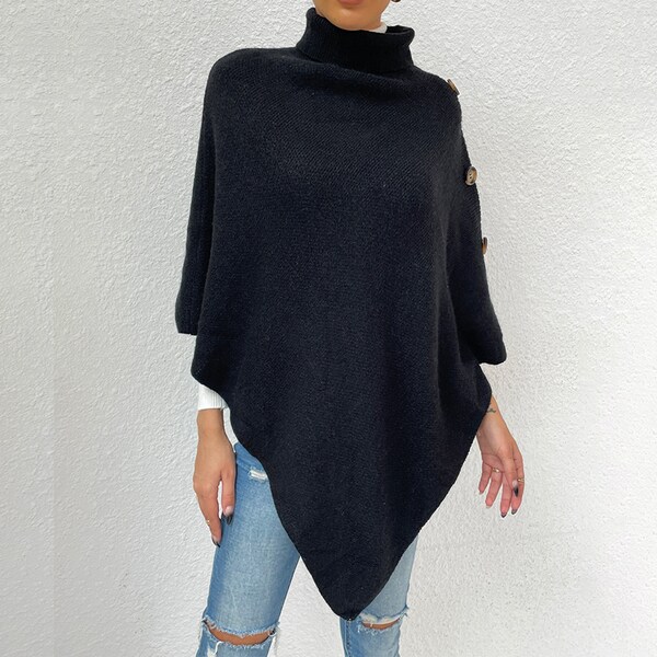shawl poncho sweater
